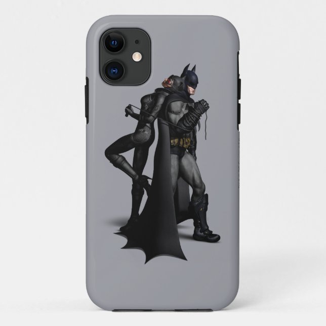 Capa Para iPhone 11 Batman Arkham | Batman e Catman (Verso)
