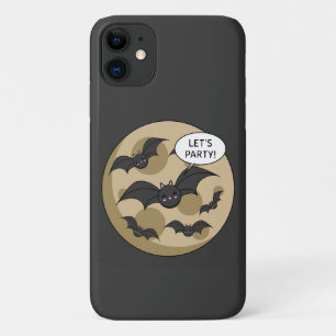 Capa Para iPhone 11 Bats com festa na lua cheia