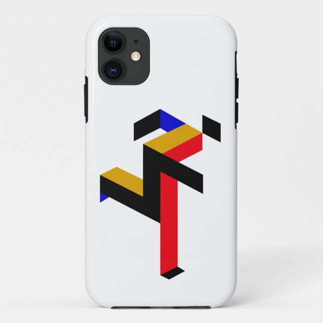 Capa Para iPhone 11 Bauhaus Running Man Poster (Verso)