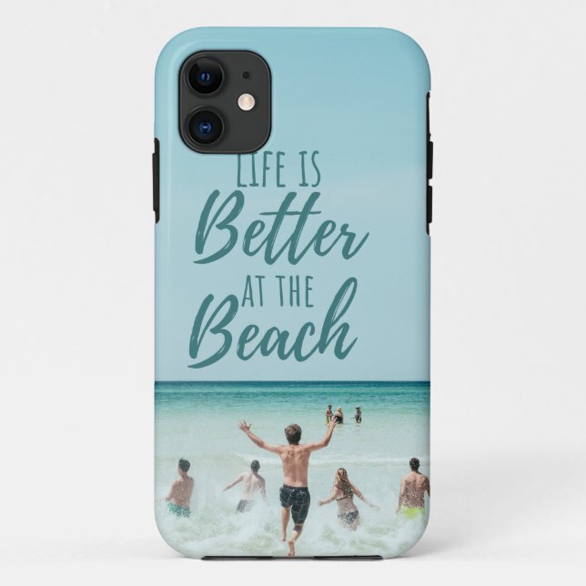 Capa Para iPhone 11 Beach Seascape Life é melhor na praia (Verso)