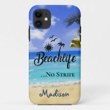 Beachlife No Strife aspas de verão palmeiras d