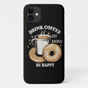 Capa Para iPhone 11 Beba Bolas Comidas De Café Seja Feliz