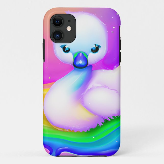 Capa Para iPhone 11 Bebê cômodo e colorido (Verso)