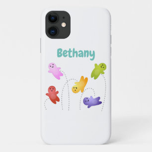 Capa Para iPhone 11 Bebês geleia bonitos doces doces desenhos animado