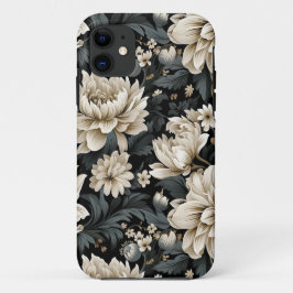 Capa Para iPhone 11 Beige Botânico, lindo, natureza, floral