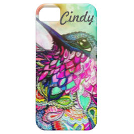 Capa Para iPhone 11 Beija-flor Arte Personalizada de Zen Tangle
