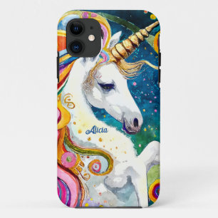 Capa Para iPhone 11 Bela Fantasia Unicórnio