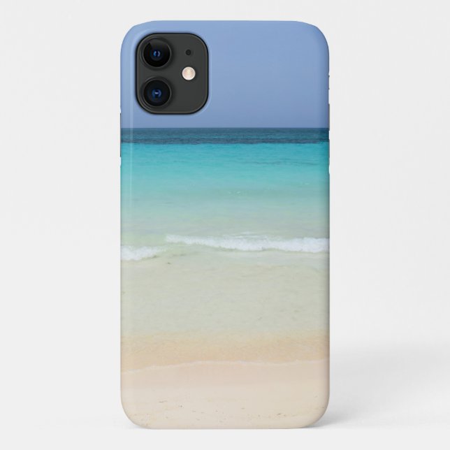 Capa Para iPhone 11 Belíssima Foto de Praia 197 (Verso)
