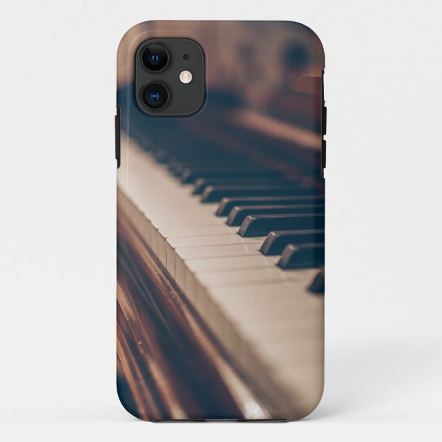 Capa Para iPhone 11 Belo Design de Piano (Verso)