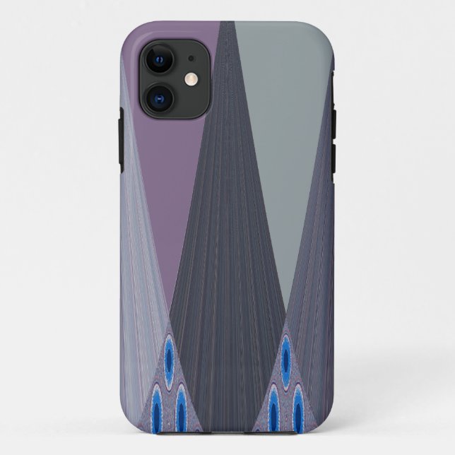 Capa Para iPhone 11 Belo Impressão de Design de Arte Chevron (Verso)