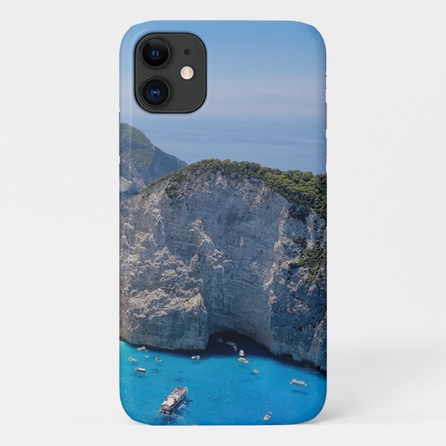 Capa Para iPhone 11 Belo Mar Praia (Verso)