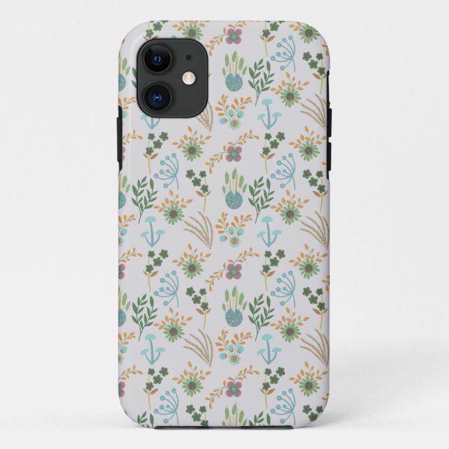 Capa Para iPhone 11 Belo padrão de Primavera (Verso)