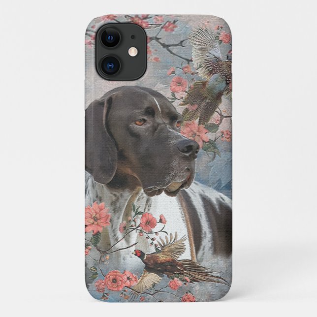 Capa Para iPhone 11 Belo ponteiro com faisões (Verso)