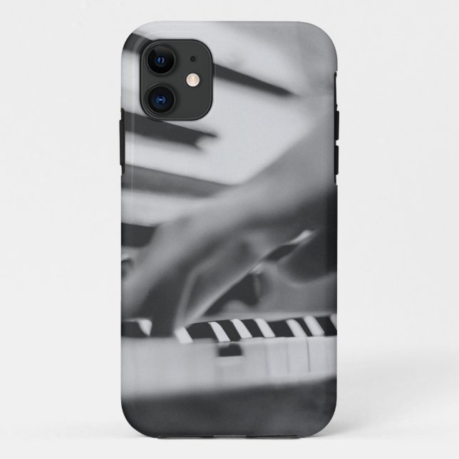 Capa Para iPhone 11 Belo Trabalho de arte de Piano (Verso)