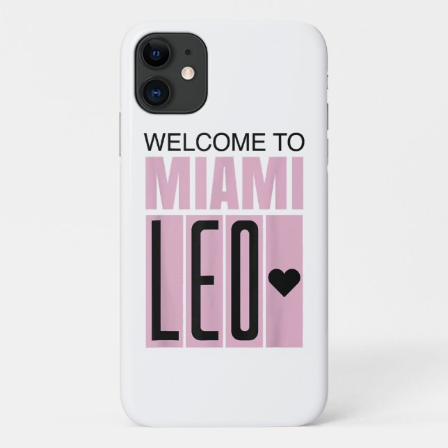 Capa Para iPhone 11 Bem-vindo a Miami Leo 10 - GOAT (Verso)