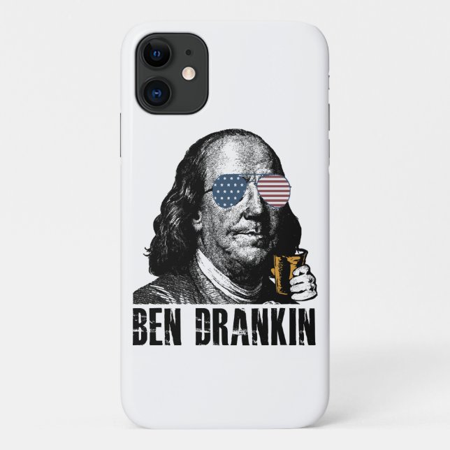 Capa Para iPhone 11 Ben engraçado bebendo, Vamos celebrar a alegria do (Verso)