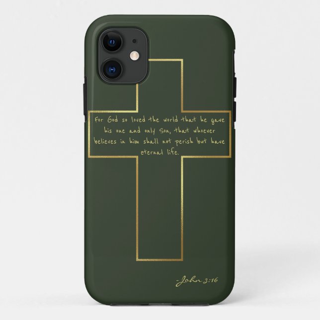 Capa Para iPhone 11 Bênçãos Serenos: Estojo de Telefone Cristão Pastel (Verso)