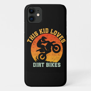 Capa Para iPhone 11 Bicicleta de terra engraçada para crianças