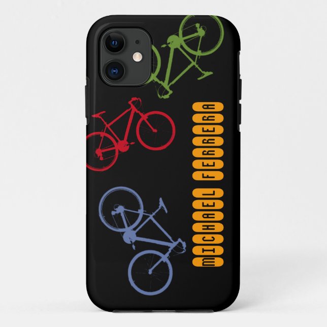 Capa Para iPhone 11 bicicleta. dois-rodas. bicicleta. legal (Verso)