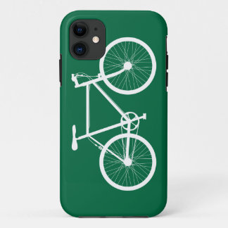 Capa Para iPhone 11 Bicicleta verde e branca