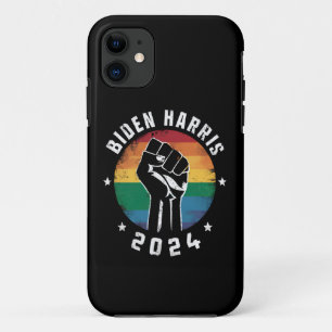 Capa Para iPhone 11 Biden Harris 2024 LGBT Arco-íris Orgulho Gay Eleiç