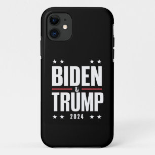 Capa Para iPhone 11 Biden Trump 2024 Eleição Divertida Presidencial VP