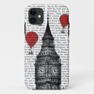 Capa Para iPhone 11 Big Ben e Red Hot Air Balloons