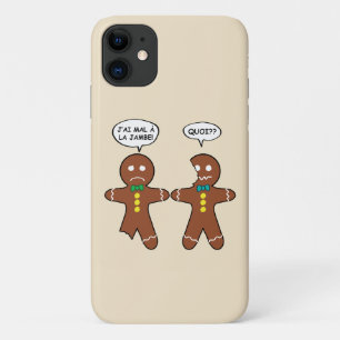 Capa Para iPhone 11 Biscoito de Gengibre Minha Perna Dói em Francês