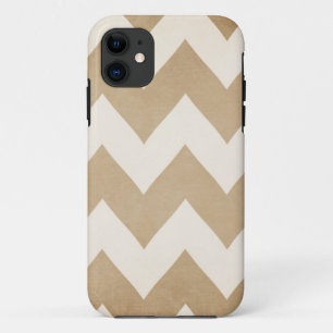 Capa Para iPhone 11 Biscotti & exemplo de Chevron Iphone 5 do creme