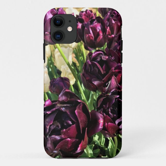 Capa Para iPhone 11 Black Hero Tulips, Oregon (Verso)