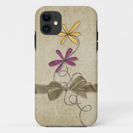 Capa Para iPhone 11 Bling buquê on damask