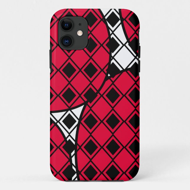 Capa Para iPhone 11 Blob Harlequin rosa (Verso)