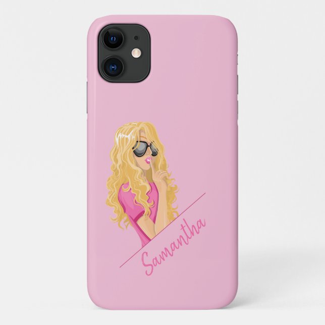 Capa Para iPhone 11 Blondes Fazem O Melhor! Nome personalizado (Verso)