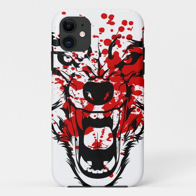 Capa Para iPhone 11 Blood Wolf (Verso)