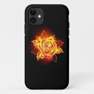 Capa Para iPhone 11 Blooming Fire Rosa