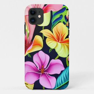Capa Para iPhone 11 Blooms tropicais do Havaí