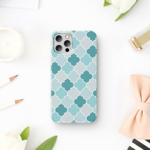 Capa Para iPhone 11 Blue Marroquino Trellis, Laticework, Quatrefoil