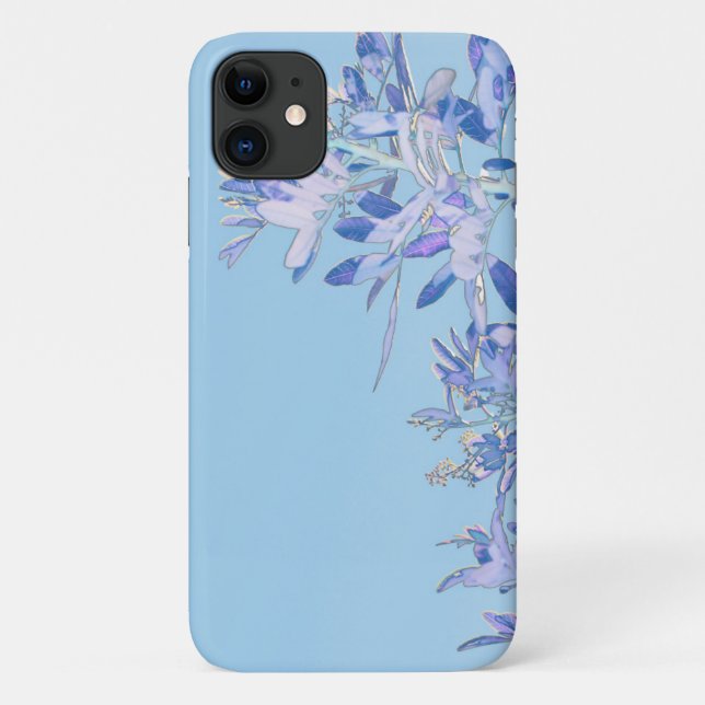 Capa Para iPhone 11 Blue Pepper Tree Deixa o iPhone 11 Case (Verso)