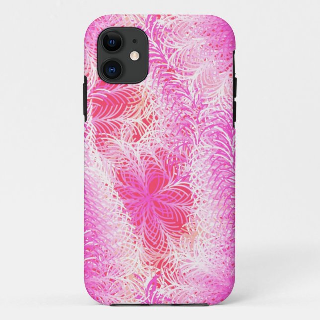 Capa Para iPhone 11 Boa pena rosa (Verso)