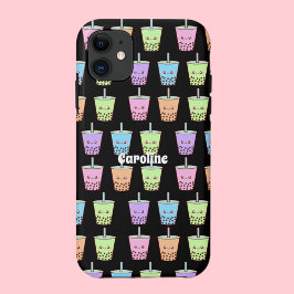 Capa Para iPhone 11 Boba Milk Tea Flavors