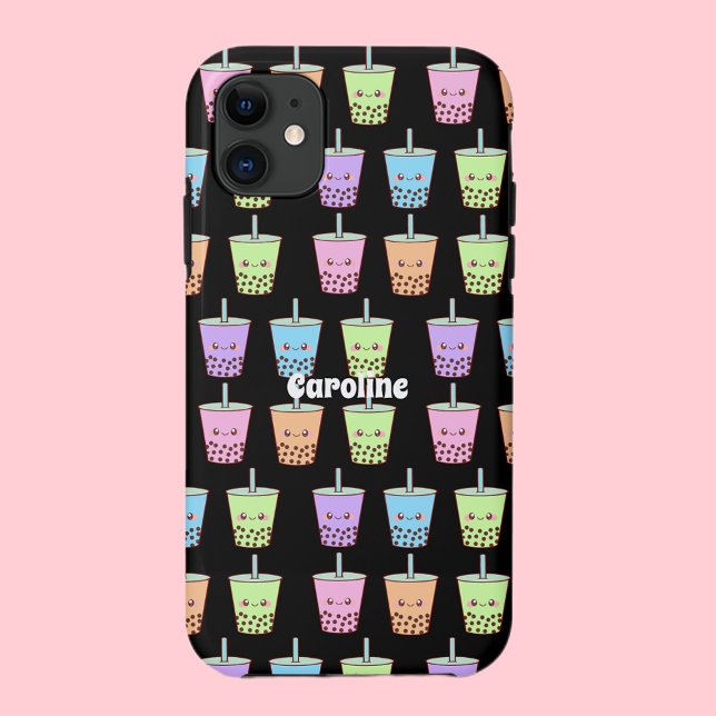 Capa Para iPhone 11 Boba Milk Tea Flavors (Criador carregado)