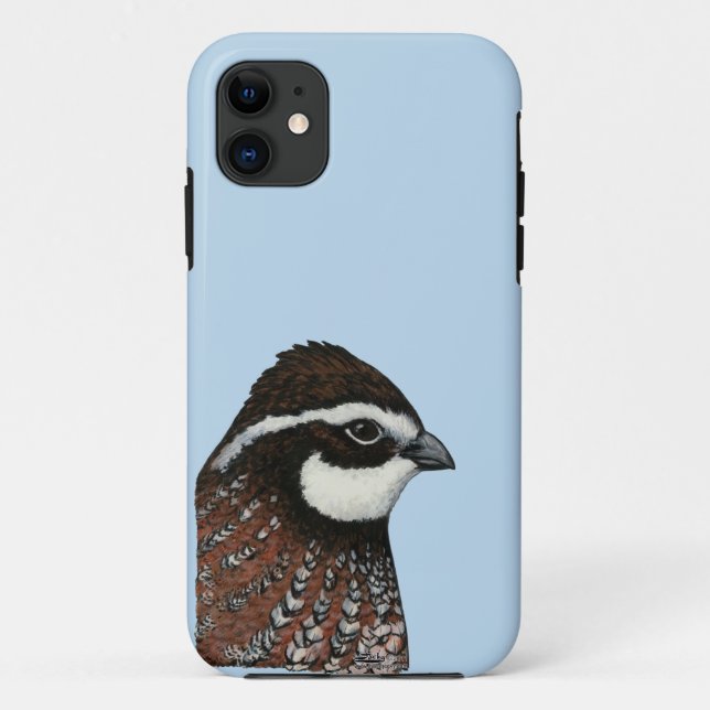 Capa Para iPhone 11 Bobwhite Quail Head (Verso)