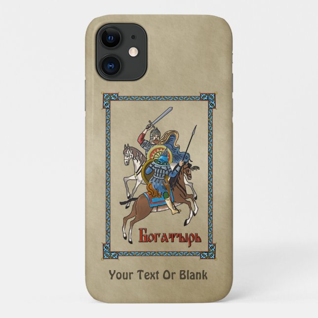 Capa Para iPhone 11 Bogatyr russo medieval (Verso)