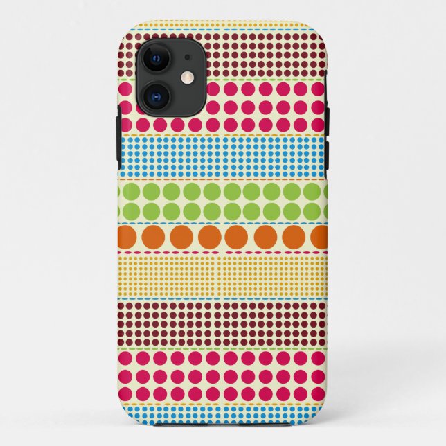 Capa Para iPhone 11 Boho Dots iPhone 5 Case (Verso)