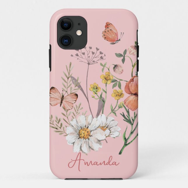 Capa Para iPhone 11 Boho Floral (Verso)