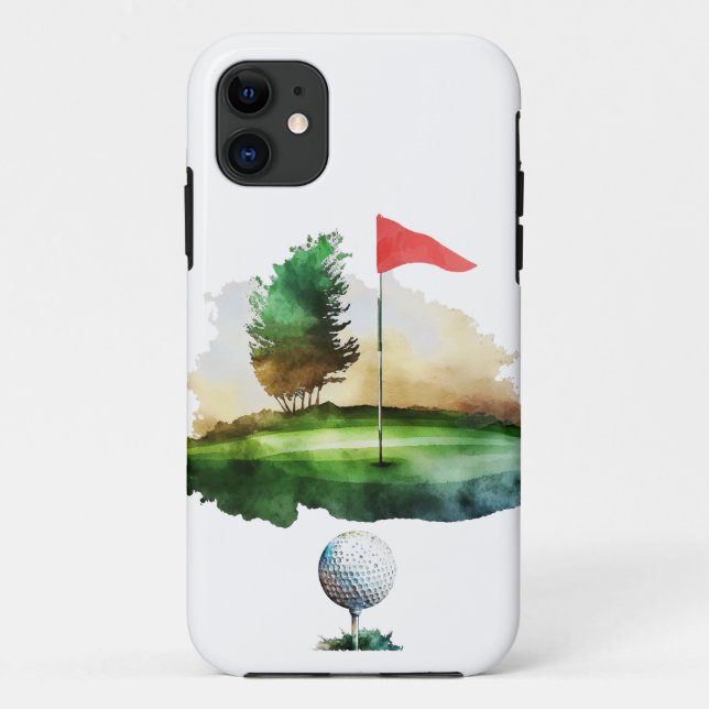 Capa Para iPhone 11 bola de golfe (Verso)