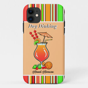 Capa Para iPhone 11 Bola de Pickleball Jantar Furacão Tropical Coctail