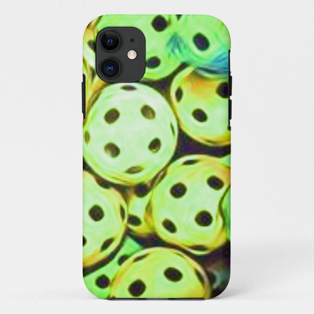 Capa Para iPhone 11 Bolas Amarelas e Verdes do Sonho de Piceball (Verso)