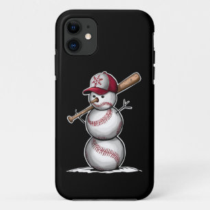 Capa Para iPhone 11 Bolas de Homem de Neve de Beisebol Presentes de Na