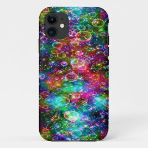 Capa Para iPhone 11 Bolhas De Arco-Íris Flutuantes Magicamente